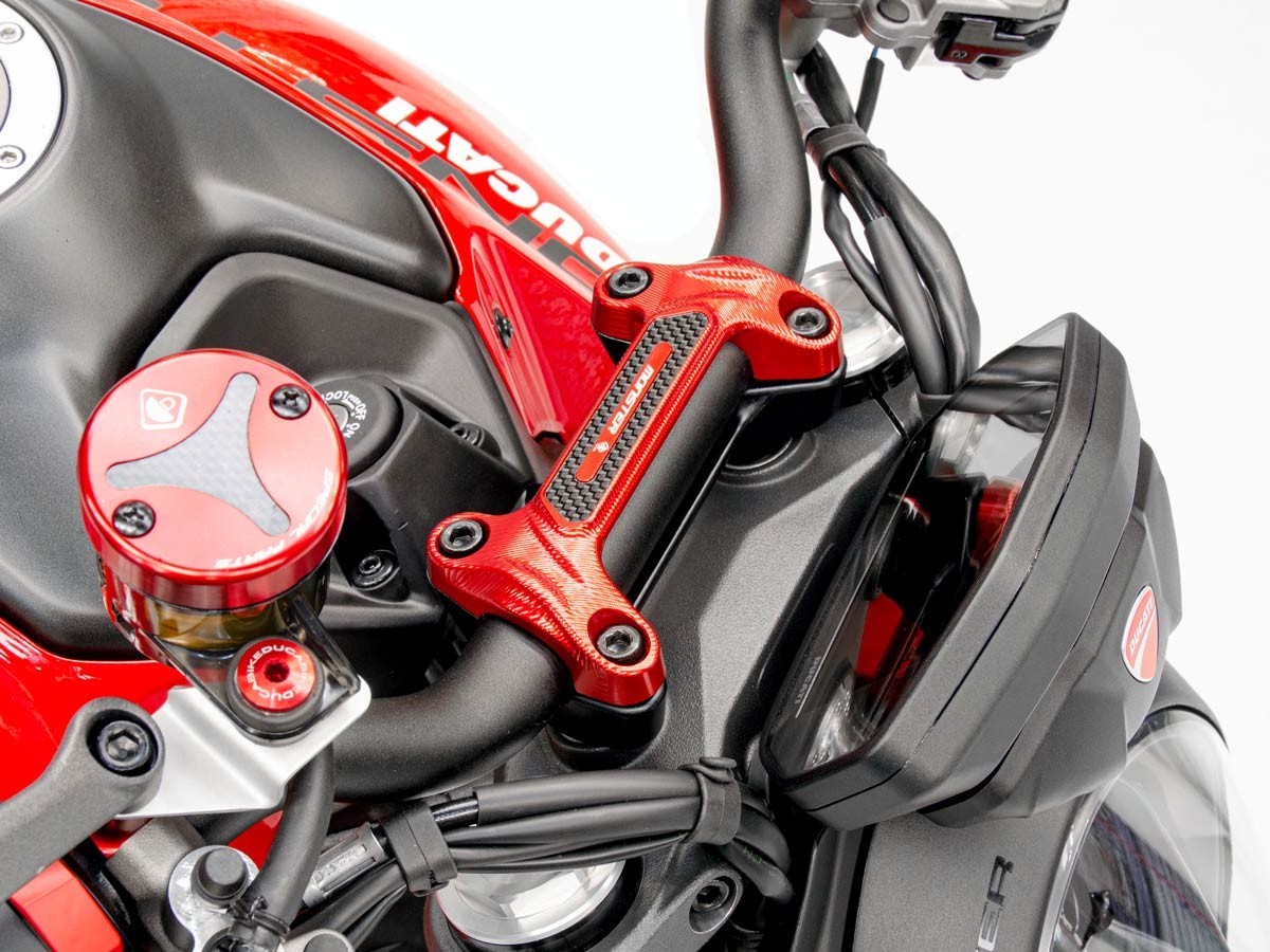 BM16 - DUCABIKE Ducati Monster 950 (2021+) Handlebar Clamp – Accessories in the Motoraider Motorcycle Aftermarket Accessories and Parts Online Shop