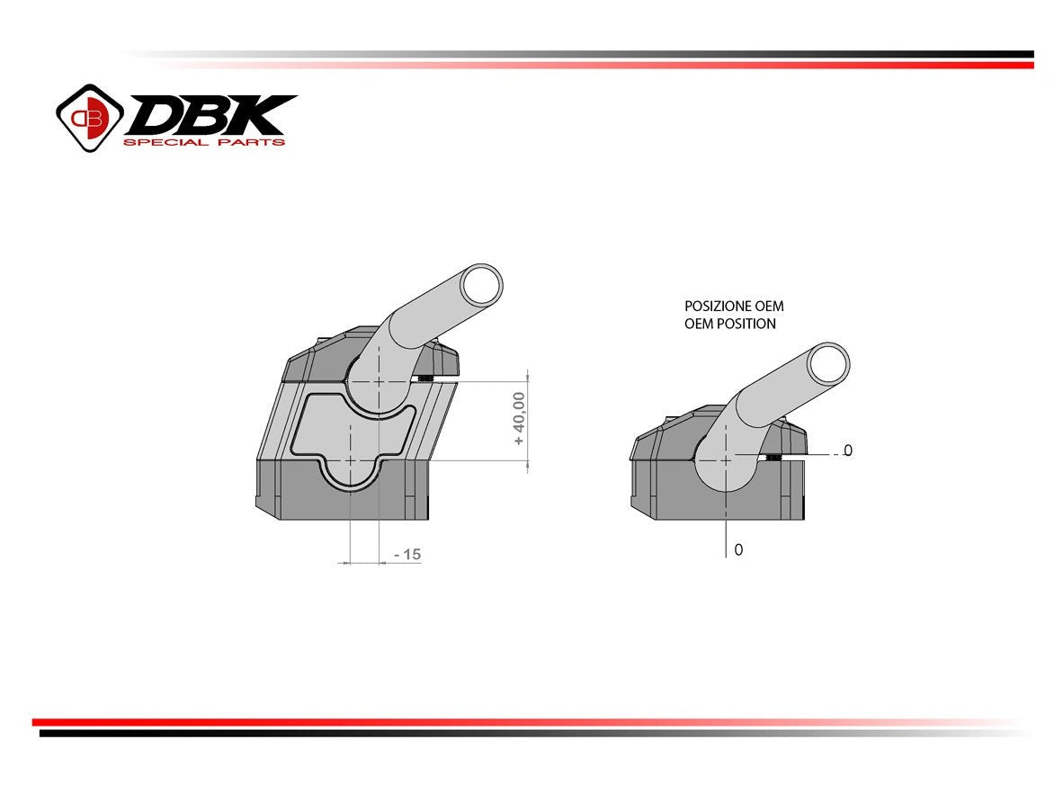 BRM06 - DBK BMW R1300GS (2024+) Handlebar Risers Kit – Accessories in the Motoraider Motorcycle Aftermarket Accessories and Parts Online Shop