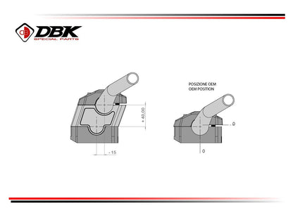 BRM06 - DBK BMW R1300GS (2024+) Handlebar Risers Kit – Accessories in the Motoraider Motorcycle Aftermarket Accessories and Parts Online Shop