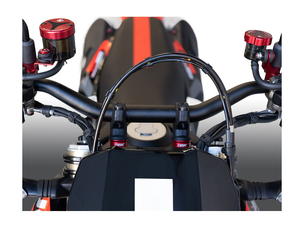 BRM08 - DBK Ducati Hypermotard 698 Mono (2024+) Handlebar Riser Kit – Accessories in the Motoraider Motorcycle Aftermarket Accessories and Parts Online Shop