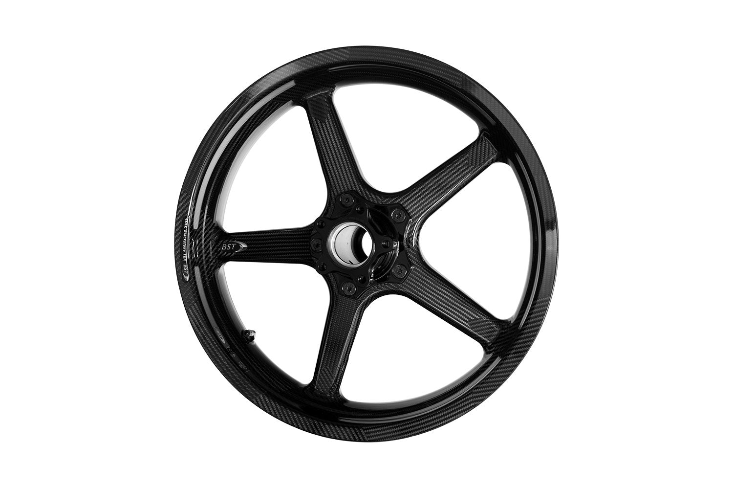 BST Ducati Scrambler Carbon Wheels Set "Twin TEK" (5 straight spokes, black hubs, front & conventional rear) – Accessories in the Motoraider Motorcycle Aftermarket Accessories and Parts Online Shop