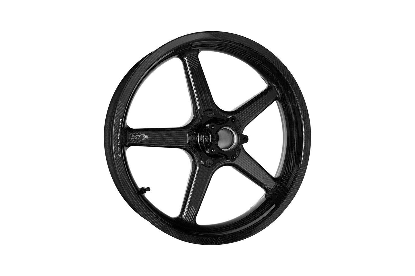 BST Ducati Scrambler Carbon Wheels Set "Twin TEK" (5 straight spokes, black hubs, front & conventional rear) – Accessories in the Motoraider Motorcycle Aftermarket Accessories and Parts Online Shop