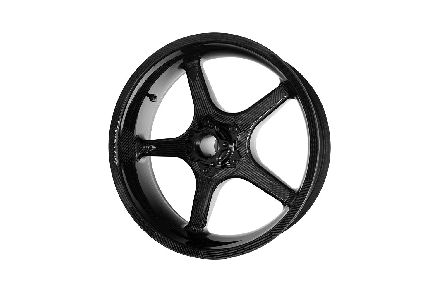 BST Ducati Scrambler Carbon Wheels Set "Twin TEK" (5 straight spokes, black hubs, front & conventional rear) – Accessories in the Motoraider Motorcycle Aftermarket Accessories and Parts Online Shop