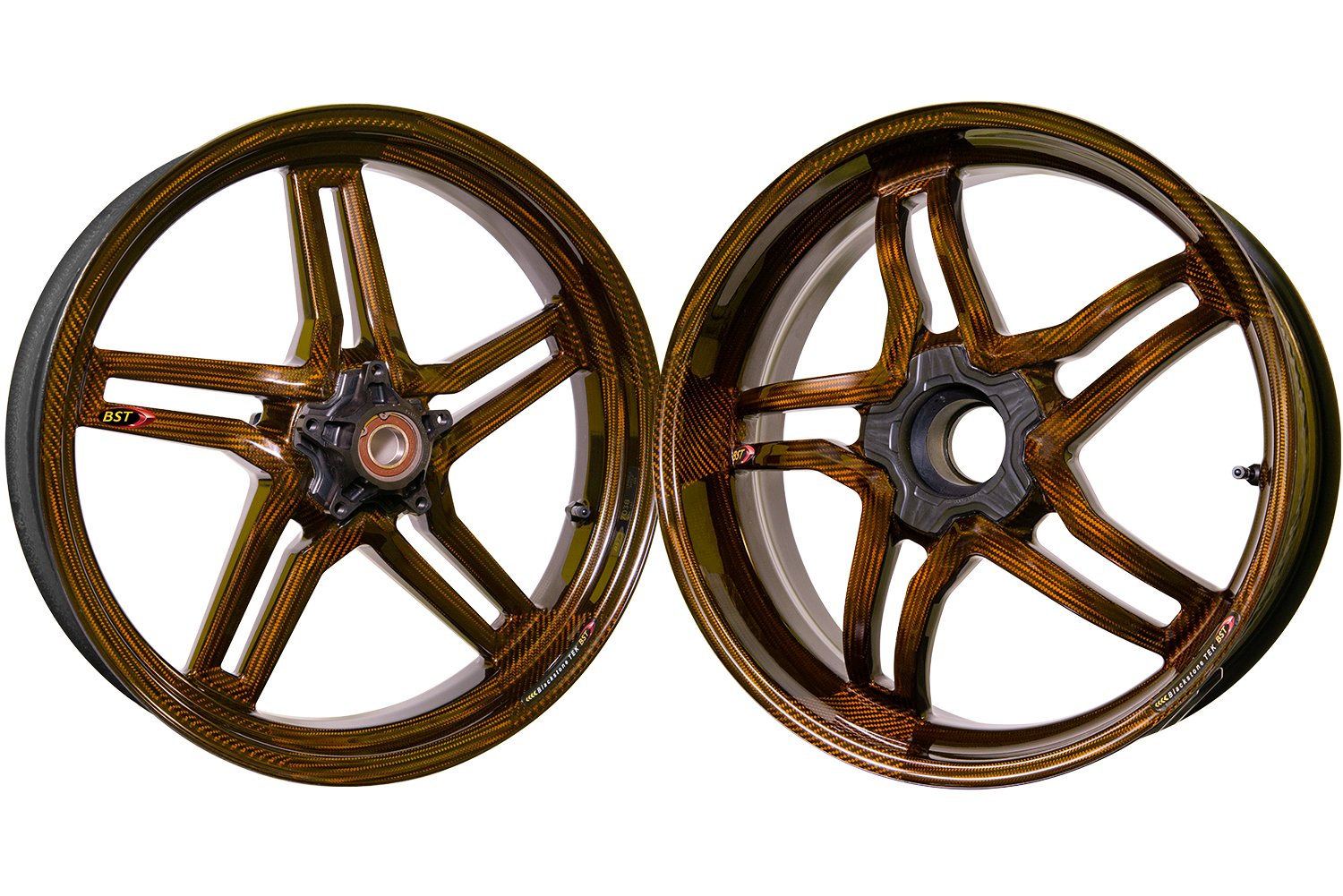 BST MV Agusta Dragster 800 Carbon Wheels "Rapid TEK" (front & offset rear, 5 slanted spokes, black hubs) – Accessories in the Motoraider Motorcycle Aftermarket Accessories and Parts Online Shop