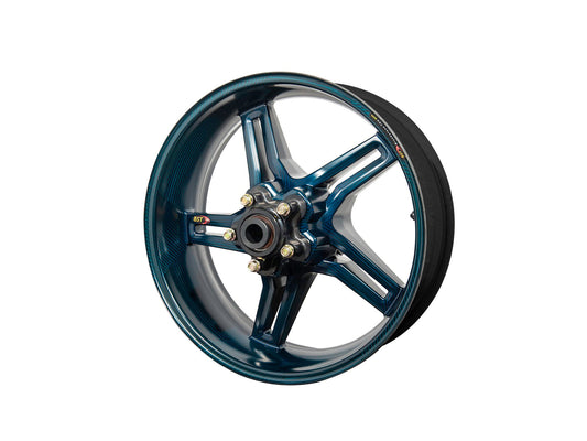 BST MV Agusta F4 (00/08) Carbon Wheel "Rapid TEK" (offset rear, 5 slanted spokes, black hubs) – Accessories in the Motoraider Motorcycle Aftermarket Accessories and Parts Online Shop