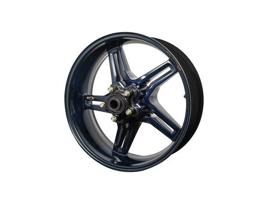 BST MV Agusta Brutale 1078RR / 990R Carbon Wheel "Rapid TEK" (offset rear, 5 slanted spokes, black hubs) – Accessories in the Motoraider Motorcycle Aftermarket Accessories and Parts Online Shop