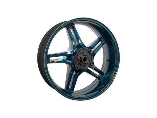 BST MV Agusta Brutale 1078 / 990R (10/11) Carbon Wheel "Rapid TEK" (offset rear, 5 slanted spokes, black hubs) – Accessories in the Motoraider Motorcycle Aftermarket Accessories and Parts Online Shop