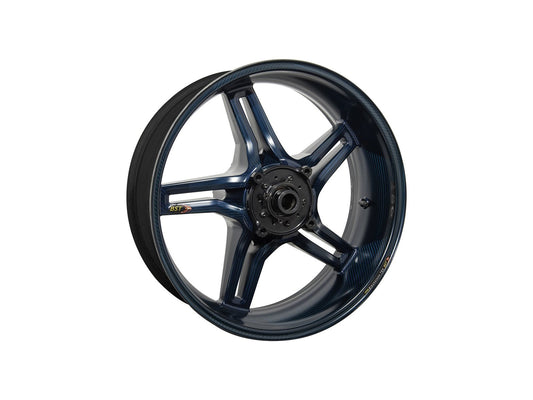BST Ducati Multistrada 1260/1200 Carbon Wheel "Rapid TEK" (offset rear, 5 slanted spokes, black hubs) – Accessories in the Motoraider Motorcycle Aftermarket Accessories and Parts Online Shop