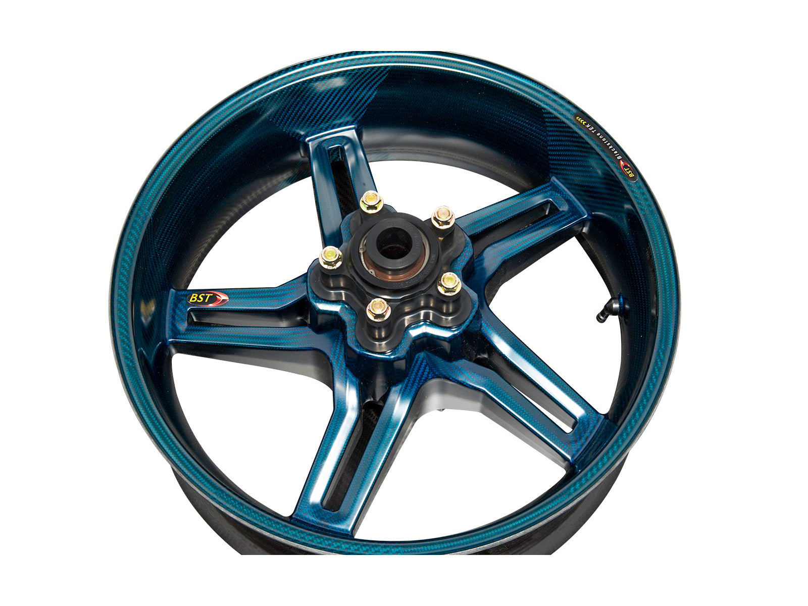 BST MV Agusta Brutale 1078 / 990R (10/11) Carbon Wheel "Rapid TEK" (offset rear, 5 slanted spokes, black hubs) – Accessories in the Motoraider Motorcycle Aftermarket Accessories and Parts Online Shop