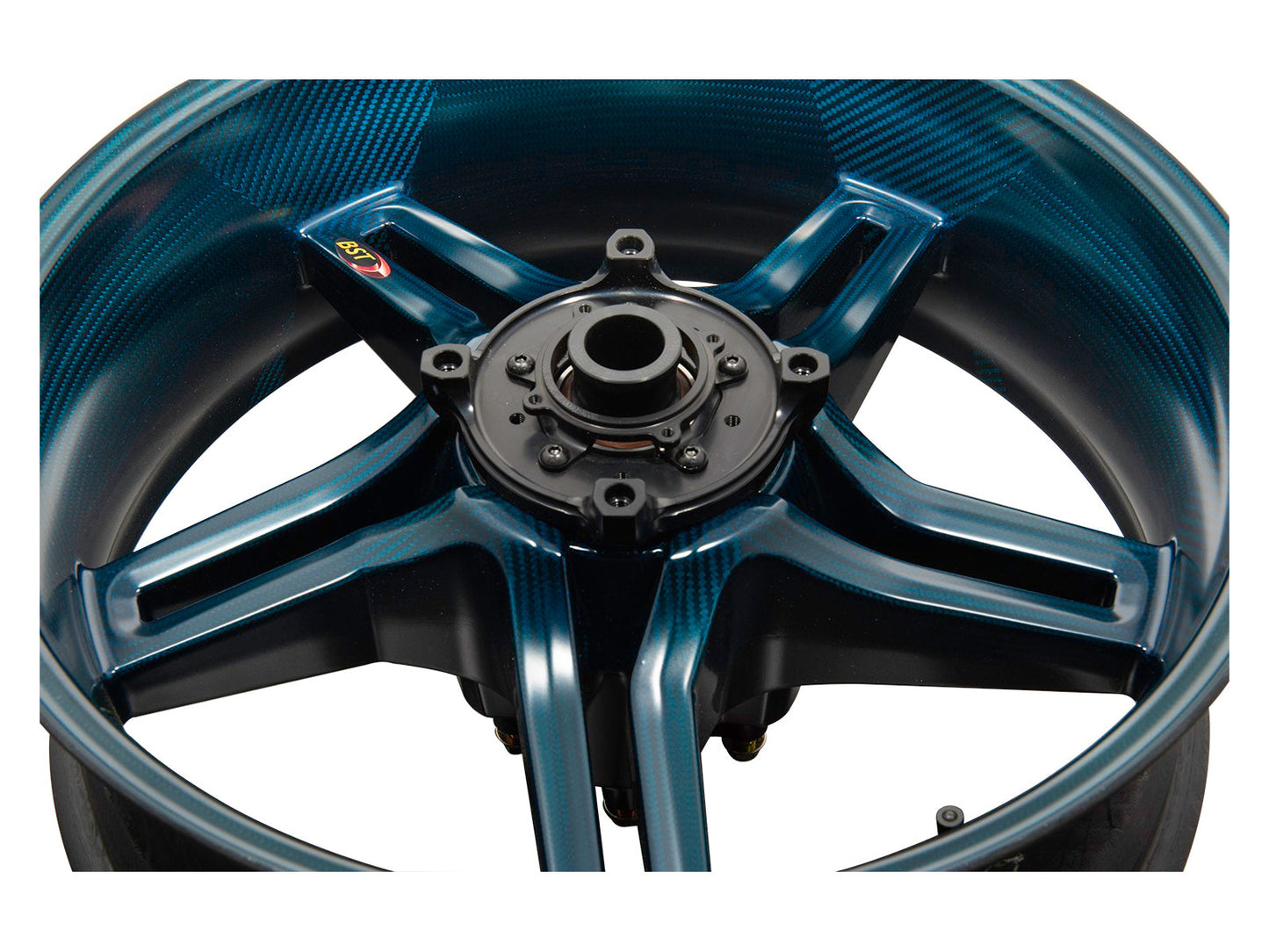 BST Ducati Monster 821 Carbon Wheel "Rapid TEK" (offset rear, 5 slanted spokes, black hubs) – Accessories in the Motoraider Motorcycle Aftermarket Accessories and Parts Online Shop