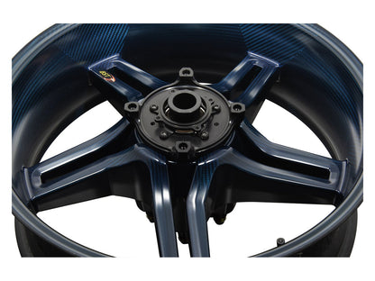 BST Ducati Hypermotard 1100 Carbon Wheel "Rapid TEK" (offset rear, 5 slanted spokes, black hubs) – Accessories in the Motoraider Motorcycle Aftermarket Accessories and Parts Online Shop