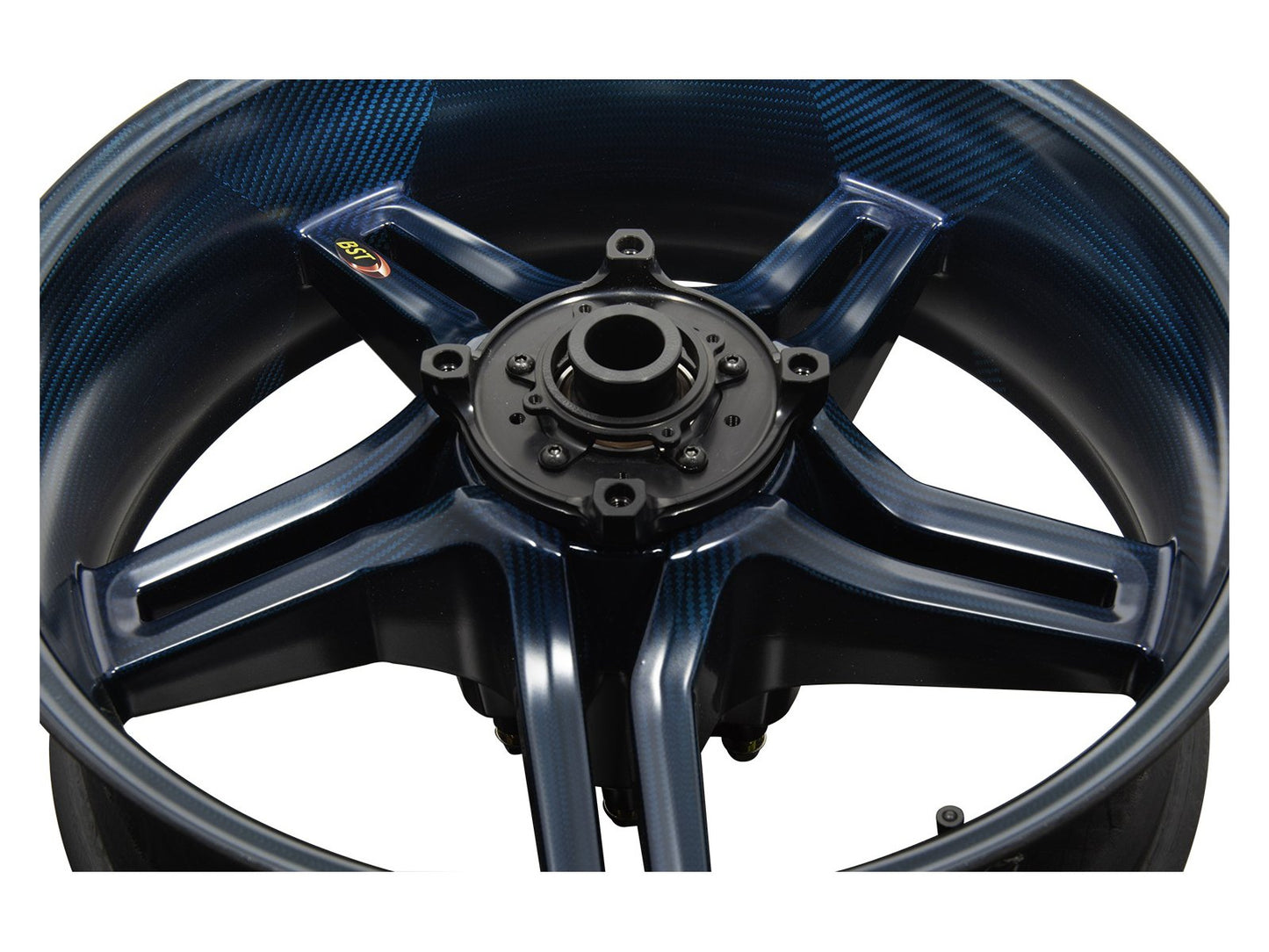 BST MV Agusta Brutale 1078RR / 990R Carbon Wheel "Rapid TEK" (offset rear, 5 slanted spokes, black hubs) – Accessories in the Motoraider Motorcycle Aftermarket Accessories and Parts Online Shop