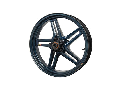 BST BMW S1000R / S1000RR Carbon Wheel "Rapid TEK" (front, 5 slanted spokes, black hubs) – Accessories in the Motoraider Motorcycle Aftermarket Accessories and Parts Online Shop