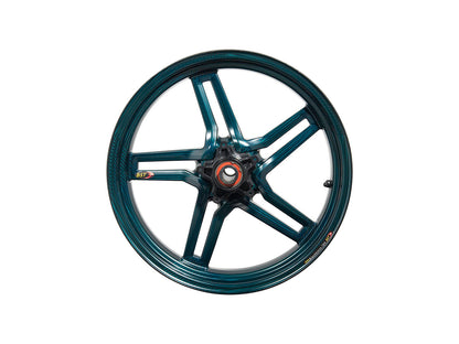 BST Ducati Superbike 848 Carbon Wheel "Rapid TEK" (front, 5 slanted spokes, black hubs) – Accessories in the Motoraider Motorcycle Aftermarket Accessories and Parts Online Shop