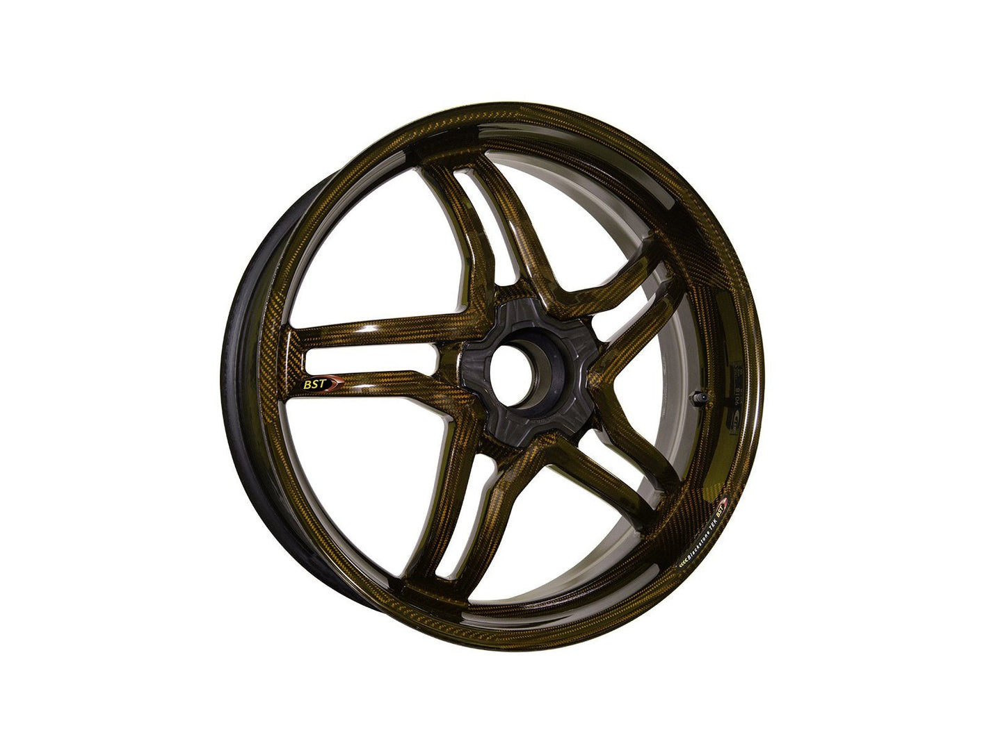 BST MV Agusta Dragster 800 Carbon Wheel "Rapid TEK" (offset rear, 5 slanted spokes, black hubs) – Accessories in the Motoraider Motorcycle Aftermarket Accessories and Parts Online Shop