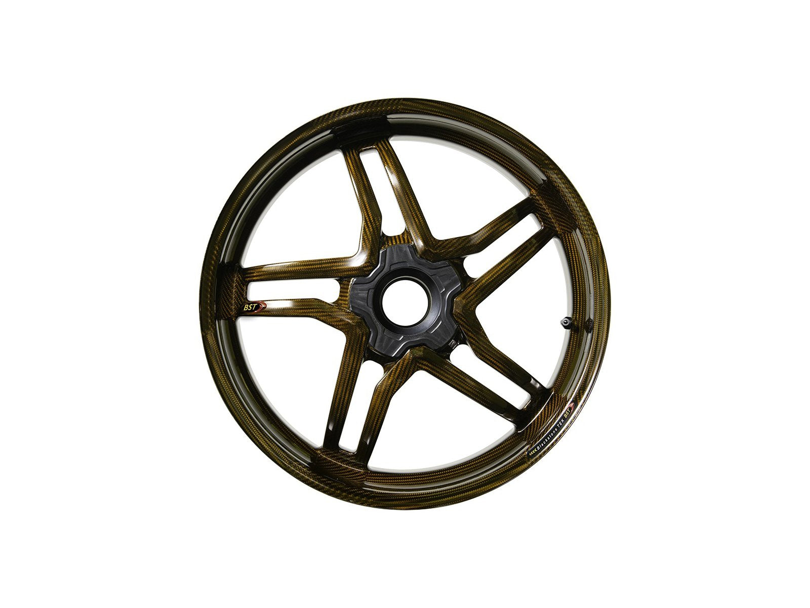 BST MV Agusta Dragster 800 Carbon Wheel "Rapid TEK" (offset rear, 5 slanted spokes, black hubs) – Accessories in the Motoraider Motorcycle Aftermarket Accessories and Parts Online Shop