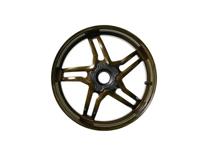 BST MV Agusta F3 Carbon Wheel "Rapid TEK" (offset rear, 5 slanted spokes, black hubs) – Accessories in the Motoraider Motorcycle Aftermarket Accessories and Parts Online Shop