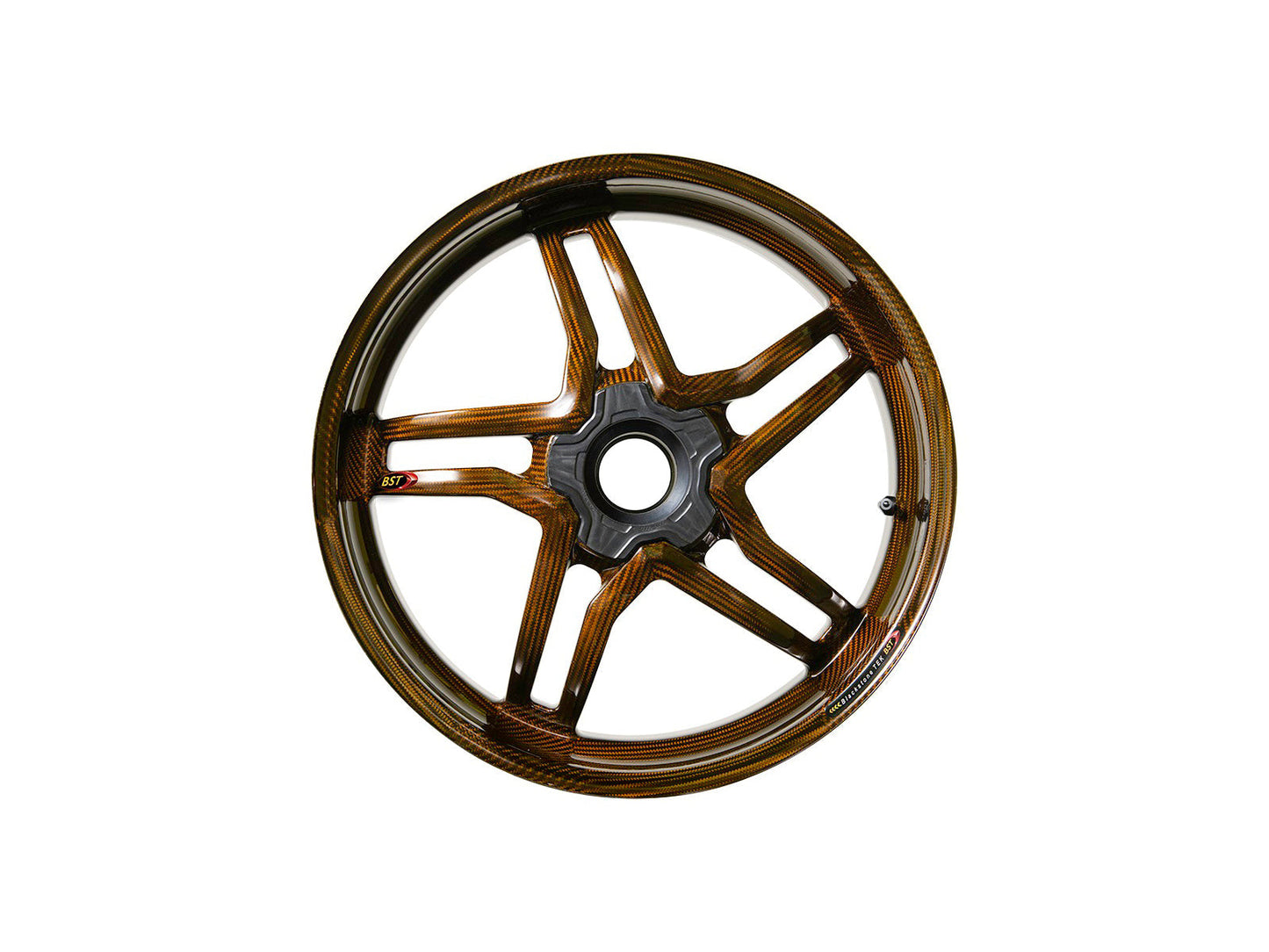 BST MV Agusta Brutale 1078 / 990R (10/11) Carbon Wheel "Rapid TEK" (offset rear, 5 slanted spokes, black hubs) – Accessories in the Motoraider Motorcycle Aftermarket Accessories and Parts Online Shop