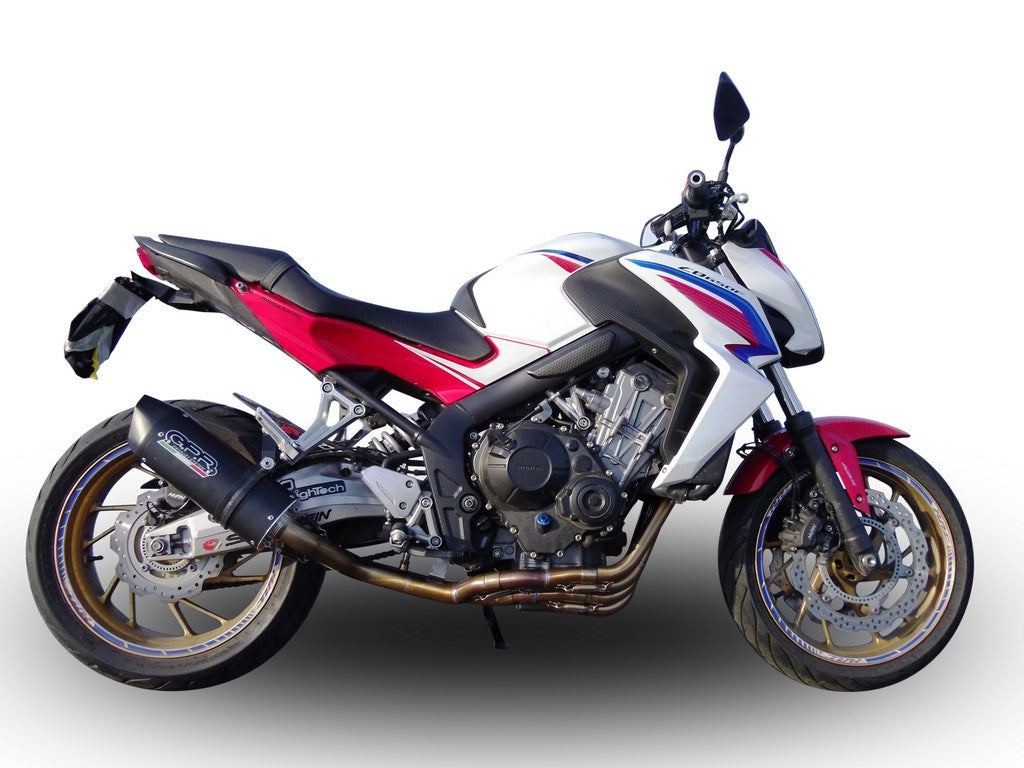 GPR Honda CB650F Full Exhaust System "Furore Nero" (EU homologated) – Accessories in the 2WheelsHero Motorcycle Aftermarket Accessories and Parts Online Shop