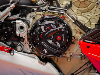 CC10 - DUCABIKE Ducati Panigale V4R Clear Clutch Cover – Accessories in the Motoraider Motorcycle Aftermarket Accessories and Parts Online Shop