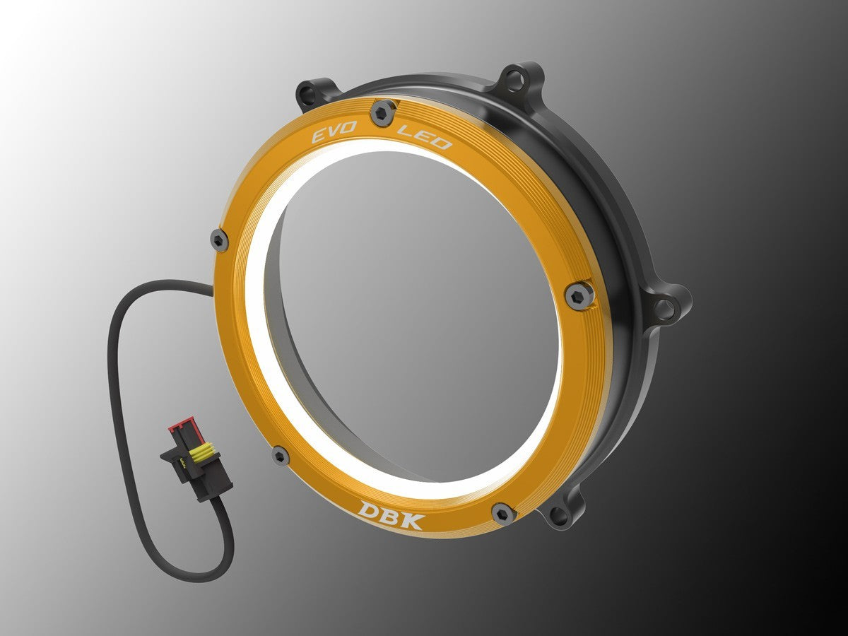 DBK DUCABIKE CC1199L02 Ducati Panigale / Streetfighter V2 Clear Clutch Cover "Evo LED" – Accessories in the Motoraider Motorcycle Aftermarket Accessories and Parts Online Shop
