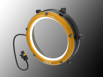 DBK DUCABIKE CC1199L02 Ducati Panigale / Streetfighter V2 Clear Clutch Cover "Evo LED" – Accessories in the Motoraider Motorcycle Aftermarket Accessories and Parts Online Shop