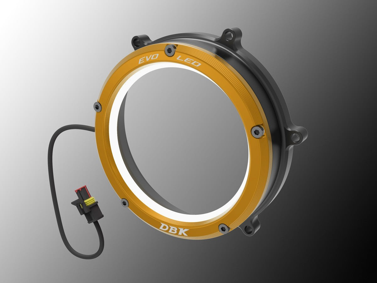 DBK DUCABIKE CC1199L02 Ducati Panigale / Streetfighter V2 Clear Clutch Cover "Evo LED" – Accessories in the Motoraider Motorcycle Aftermarket Accessories and Parts Online Shop