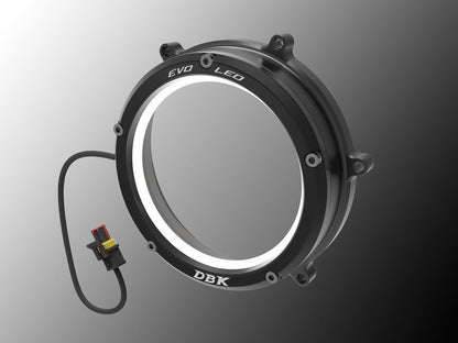 DBK DUCABIKE CC1199L02 Ducati Panigale / Streetfighter V2 Clear Clutch Cover "Evo LED" – Accessories in the Motoraider Motorcycle Aftermarket Accessories and Parts Online Shop