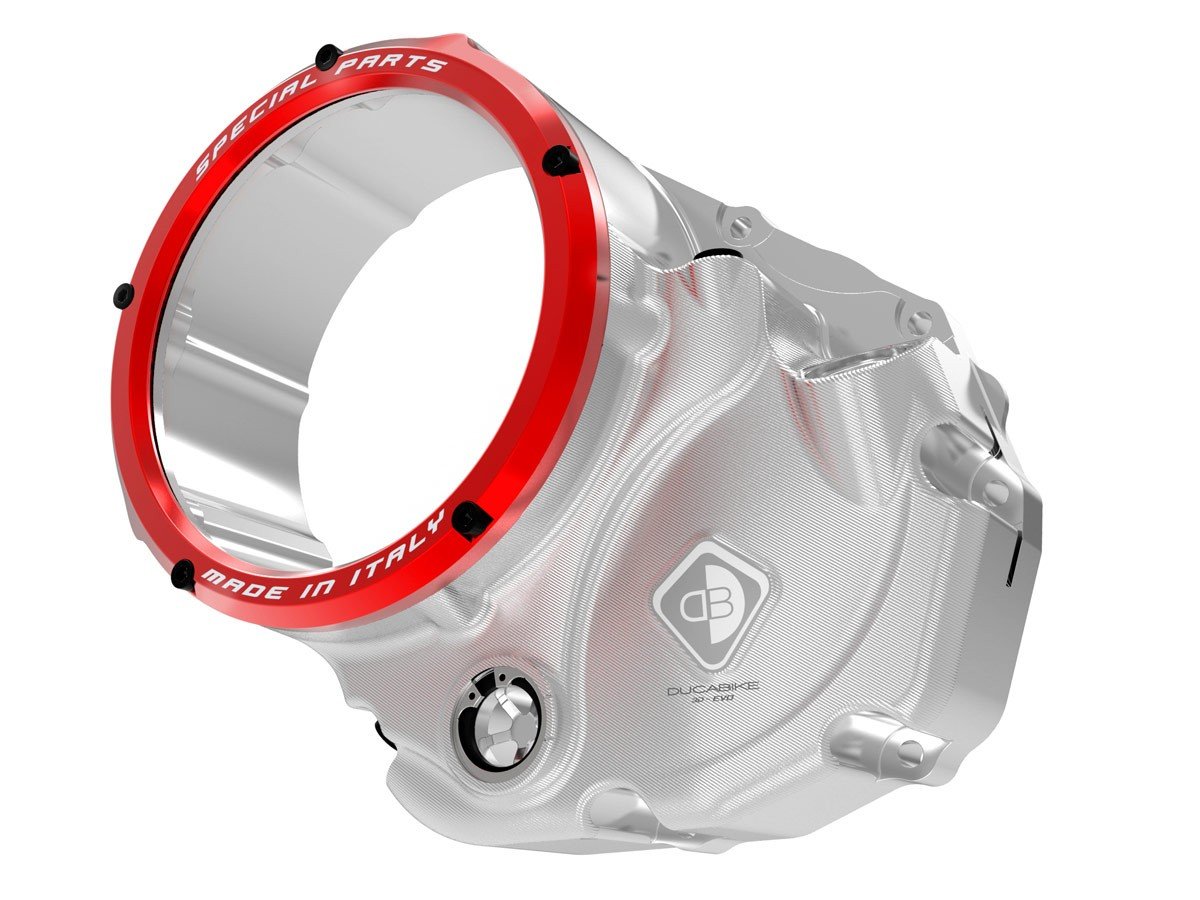 CCDV04 - DUCABIKE Ducati Oil Bath Clear Clutch Cover – Accessories in the Motoraider Motorcycle Aftermarket Accessories and Parts Online Shop