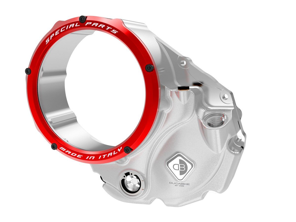 CCDV04 - DUCABIKE Ducati Oil Bath Clear Clutch Cover – Accessories in the Motoraider Motorcycle Aftermarket Accessories and Parts Online Shop