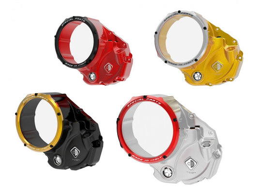 CCDV05 - DUCABIKE Ducati Oil Bath Clear Clutch Cover "3D Evo" – Accessories in the Motoraider Motorcycle Aftermarket Accessories and Parts Online Shop