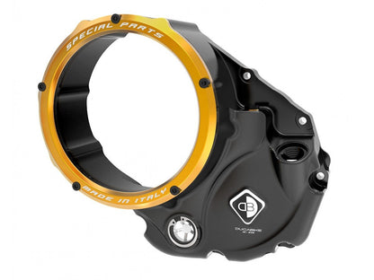 CCDV05 - DUCABIKE Ducati Oil Bath Clear Clutch Cover "3D Evo" – Accessories in the Motoraider Motorcycle Aftermarket Accessories and Parts Online Shop