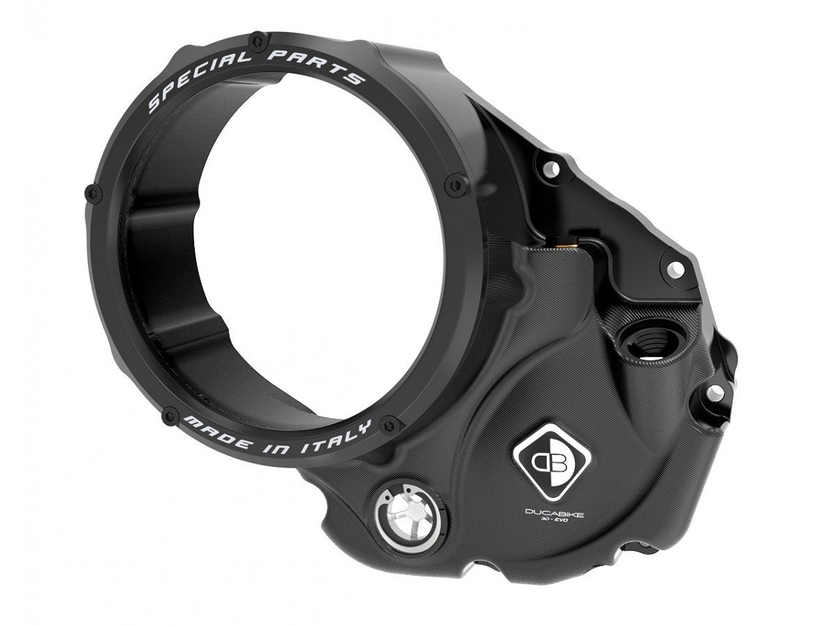 CCDV05 - DUCABIKE Ducati Oil Bath Clear Clutch Cover "3D Evo" – Accessories in the Motoraider Motorcycle Aftermarket Accessories and Parts Online Shop