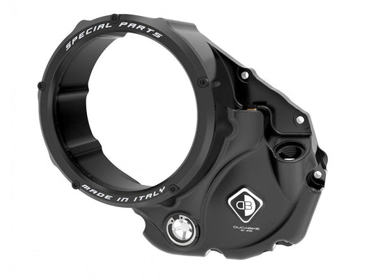 CCDV05 - DUCABIKE Ducati Oil Bath Clear Clutch Cover "3D Evo" – Accessories in the Motoraider Motorcycle Aftermarket Accessories and Parts Online Shop