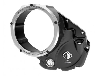 CCDV05 - DUCABIKE Ducati Oil Bath Clear Clutch Cover "3D Evo" – Accessories in the Motoraider Motorcycle Aftermarket Accessories and Parts Online Shop