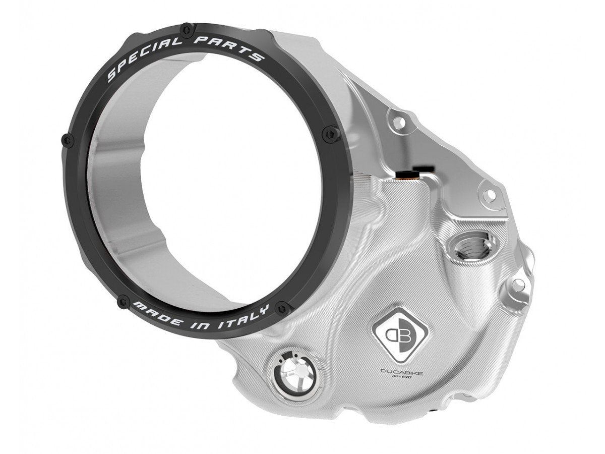CCDV05 - DUCABIKE Ducati Oil Bath Clear Clutch Cover "3D Evo" – Accessories in the Motoraider Motorcycle Aftermarket Accessories and Parts Online Shop