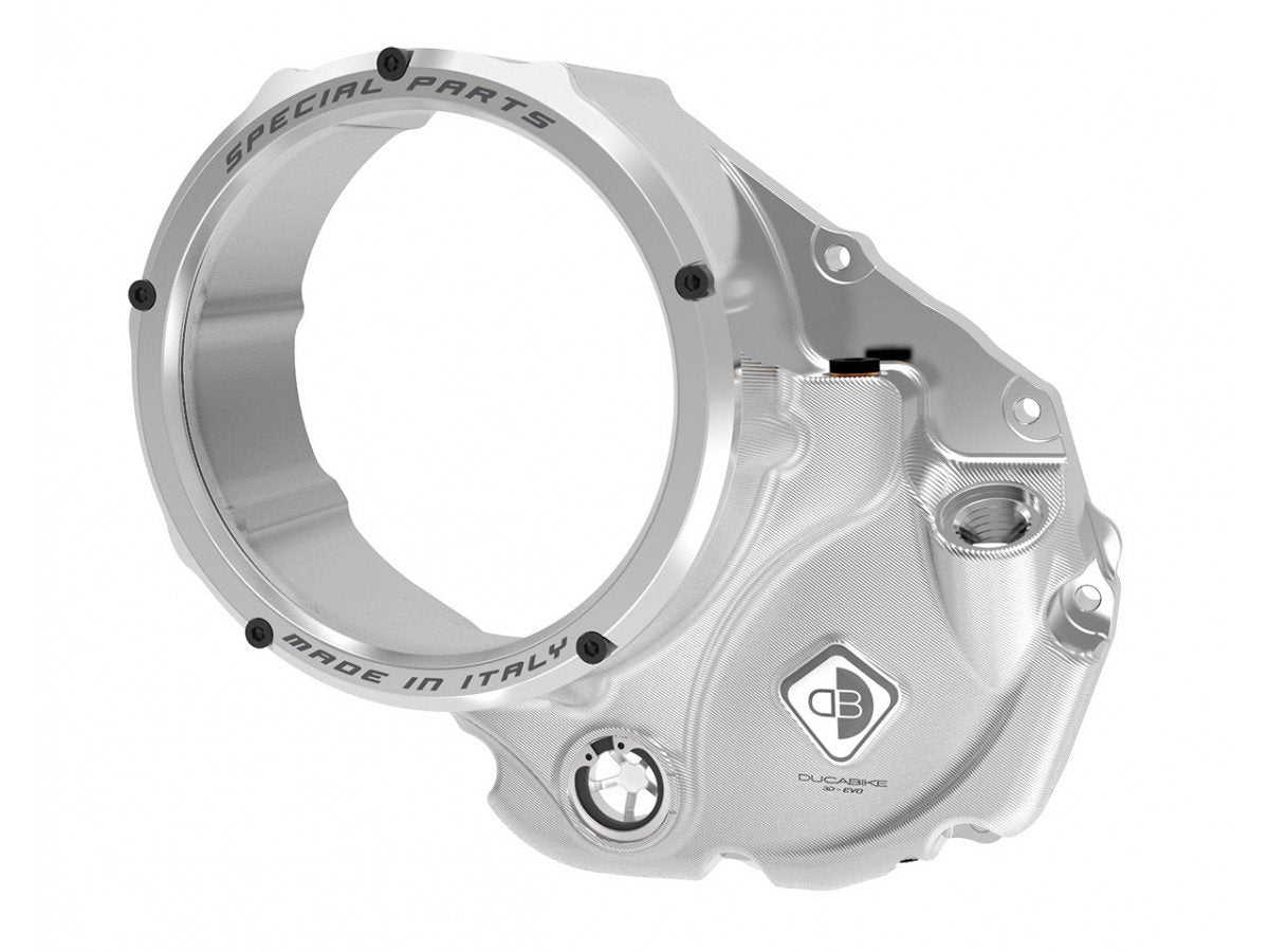 CCDV05 - DUCABIKE Ducati Oil Bath Clear Clutch Cover "3D Evo" – Accessories in the Motoraider Motorcycle Aftermarket Accessories and Parts Online Shop