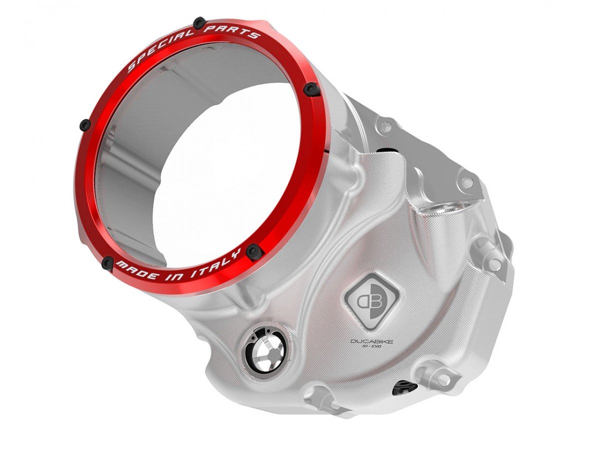 CCDV05 - DUCABIKE Ducati Oil Bath Clear Clutch Cover "3D Evo" – Accessories in the Motoraider Motorcycle Aftermarket Accessories and Parts Online Shop