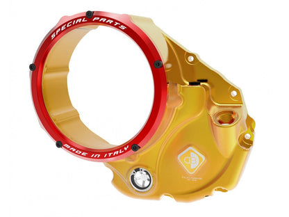 CCDV05 - DUCABIKE Ducati Oil Bath Clear Clutch Cover "3D Evo" – Accessories in the Motoraider Motorcycle Aftermarket Accessories and Parts Online Shop