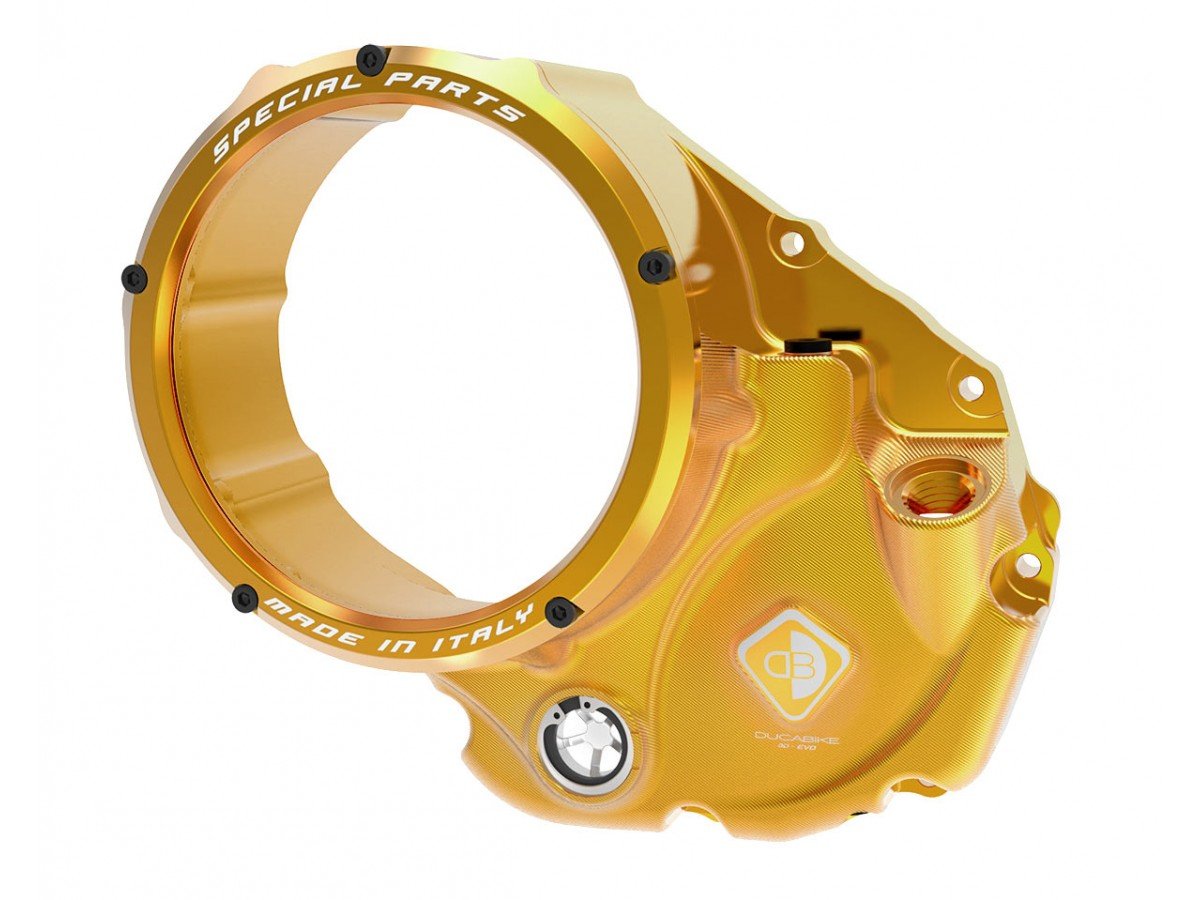 CCDV05 - DUCABIKE Ducati Oil Bath Clear Clutch Cover "3D Evo" – Accessories in the Motoraider Motorcycle Aftermarket Accessories and Parts Online Shop