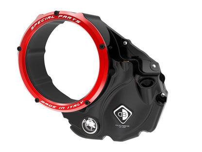 CCDV06 - DUCABIKE Ducati Oil Bath Clear Clutch Cover "3D Evo" – Accessories in the Motoraider Motorcycle Aftermarket Accessories and Parts Online Shop