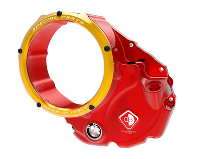 CCDV06 - DUCABIKE Ducati Oil Bath Clear Clutch Cover "3D Evo" – Accessories in the Motoraider Motorcycle Aftermarket Accessories and Parts Online Shop