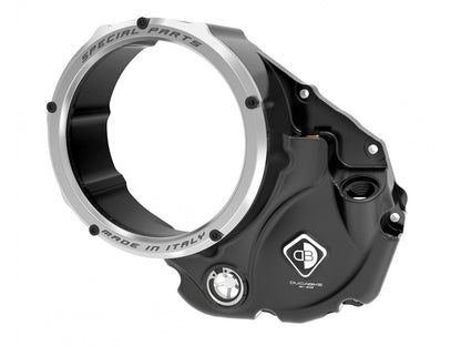 CCDV10 - DUCABIKE Ducati Oil Bath Clear Clutch Cover "3D Evo" – Accessories in the Motoraider Motorcycle Aftermarket Accessories and Parts Online Shop