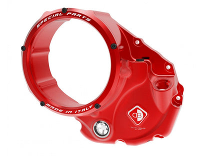 CCDV10 - DUCABIKE Ducati Oil Bath Clear Clutch Cover "3D Evo" – Accessories in the Motoraider Motorcycle Aftermarket Accessories and Parts Online Shop
