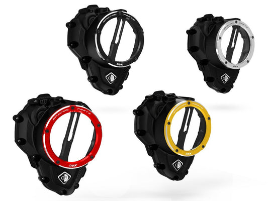 DBK DUCABIKE CCDV16 Triumph Clear Clutch Cover Oil Bath "3D EVO LED" – Accessories in the Motoraider Motorcycle Aftermarket Accessories and Parts Online Shop