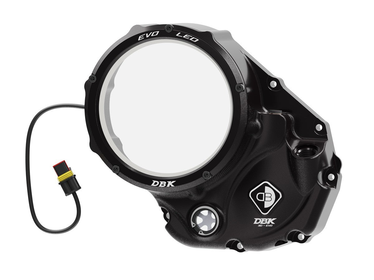 DBK DUCABIKE CCDVL04 Ducati Clear Clutch Cover "Evo LED" – Accessories in the Motoraider Motorcycle Aftermarket Accessories and Parts Online Shop