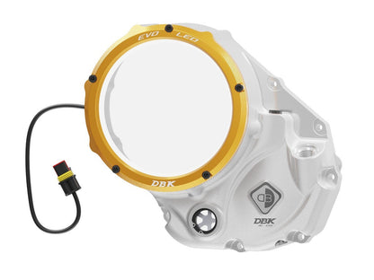 DBK DUCABIKE CCDVL04 Ducati Clear Clutch Cover "Evo LED" – Accessories in the Motoraider Motorcycle Aftermarket Accessories and Parts Online Shop