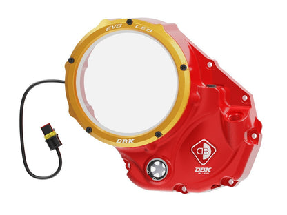 DBK DUCABIKE CCDVL04 Ducati Clear Clutch Cover "Evo LED" – Accessories in the Motoraider Motorcycle Aftermarket Accessories and Parts Online Shop