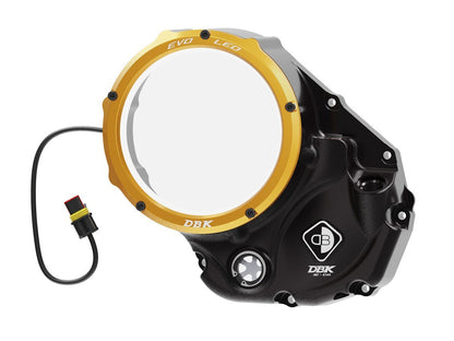 DBK DUCABIKE CCDVL05 Ducati Clear Clutch Cover "Evo LED" – Accessories in the Motoraider Motorcycle Aftermarket Accessories and Parts Online Shop