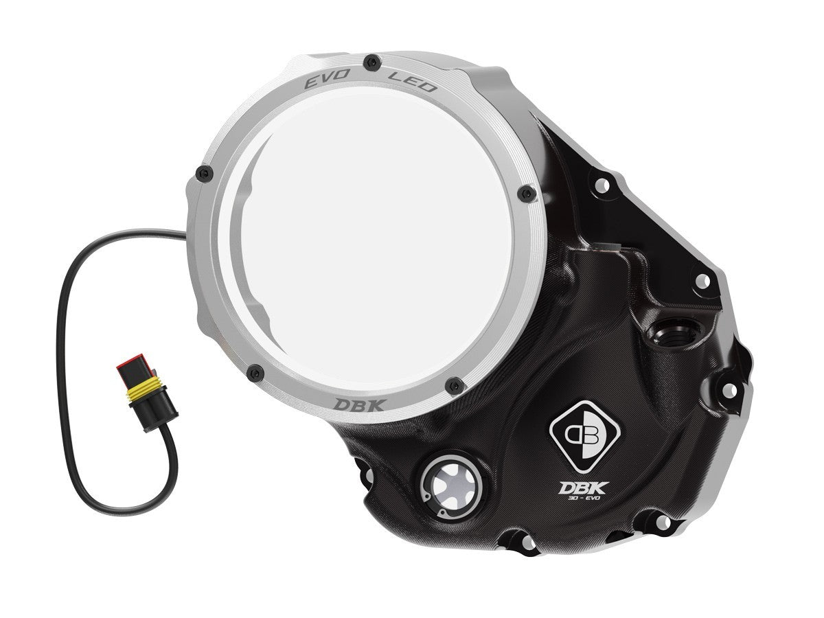 DBK DUCABIKE CCDVL06 Ducati Clear Clutch Cover "Evo LED" – Accessories in the Motoraider Motorcycle Aftermarket Accessories and Parts Online Shop